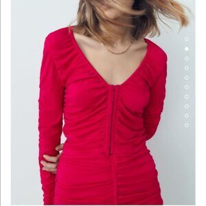 Zara Ruched Top NWT Size small